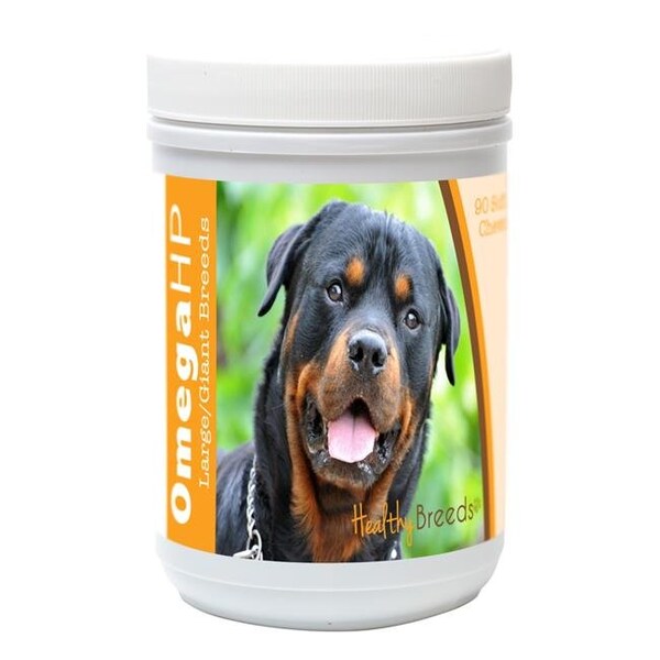 Healthy Breeds Healthy Breeds 840235113676 Rottweiler Omega HP Fatty Acid Skin & Coat Support Soft Chews; 90 Count 840235113676 - main